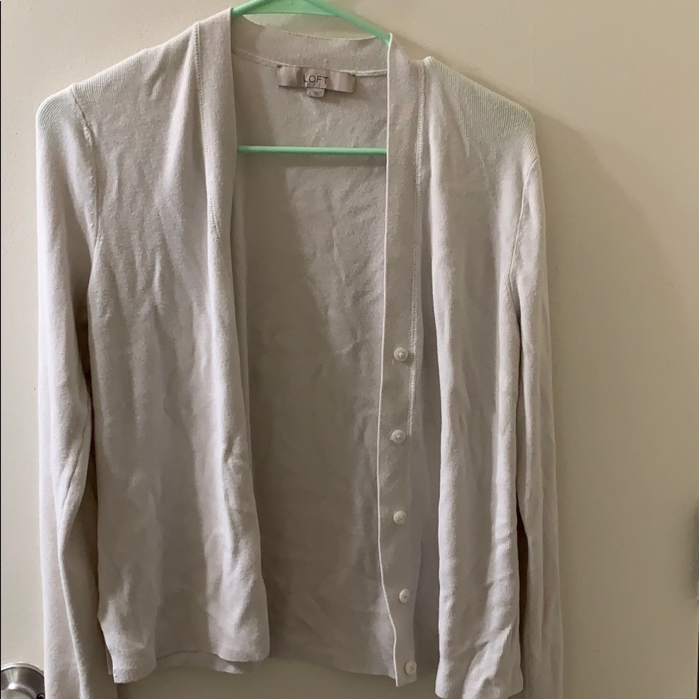 loft cardigan off white